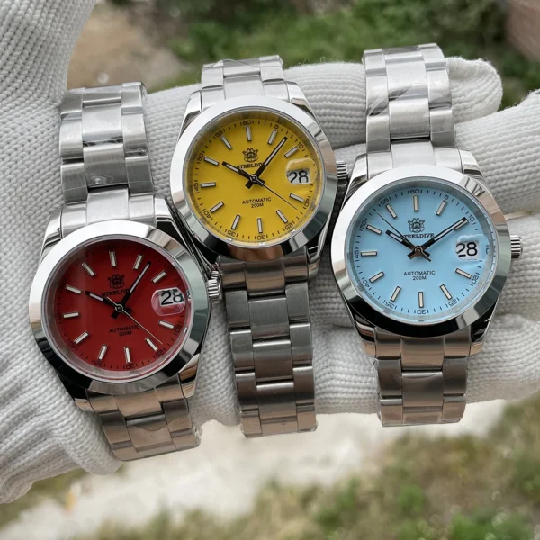 Reloj de Buceo Automático STEELDIVE Diver SD1934 – Zafiro 20 BAR, NH35, Sumergible 200 m - Imagen 5