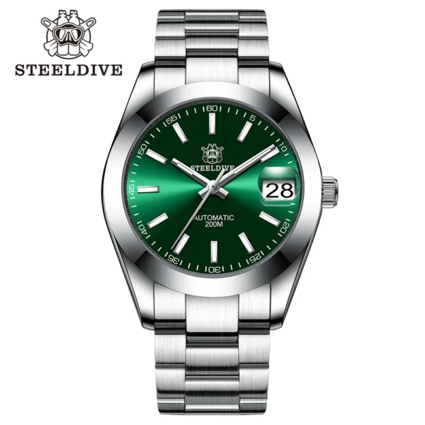 Reloj de Buceo Automático STEELDIVE Diver SD1934 – Zafiro 20 BAR, NH35, Sumergible 200 m - Imagen 8