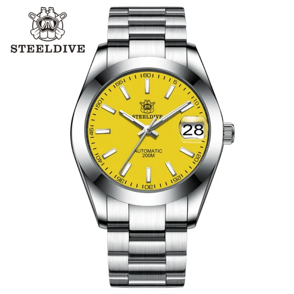 Reloj de Buceo Automático STEELDIVE Diver SD1934 – Zafiro 20 BAR, NH35, Sumergible 200 m - Imagen 11