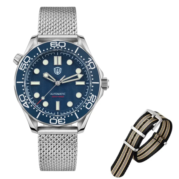 Reloj Automático Watchdives WD007 39 mm | Movimiento NH35 – Zafiro, Luminoso & 200 m Resistente al Agua - Imagen 8