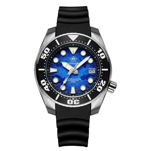 Reloj Automático de Lujo para Hombre ADDIESDIVE AD2102 – Sumergible 200 m, BGW9 Superluminiscente - Imagen 7