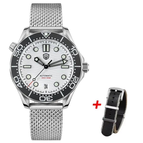 Reloj Automático Watchdives WD007 39 mm | Movimiento NH35 – Zafiro, Luminoso & 200 m Resistente al Agua - Imagen 7
