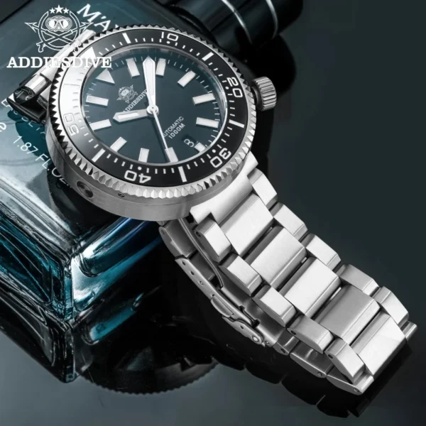 Reloj automático de buceo 1000 m ADDIESDIVE | Zafiro, Acero 316L y Super-LumiNova® BGW9 - Imagen 4
