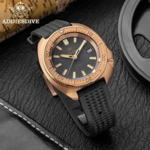 Reloj de Buceo Automático ADDIESDIVE AD2097 - Bronce CUSN8 con NH35A, Zafiro y 100 m Resistente al Agua