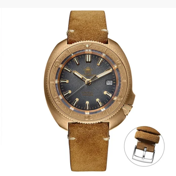 Reloj de Buceo Automático ADDIESDIVE AD2097 - Bronce CUSN8 con NH35A, Zafiro y 100 m Resistente al Agua - Imagen 9