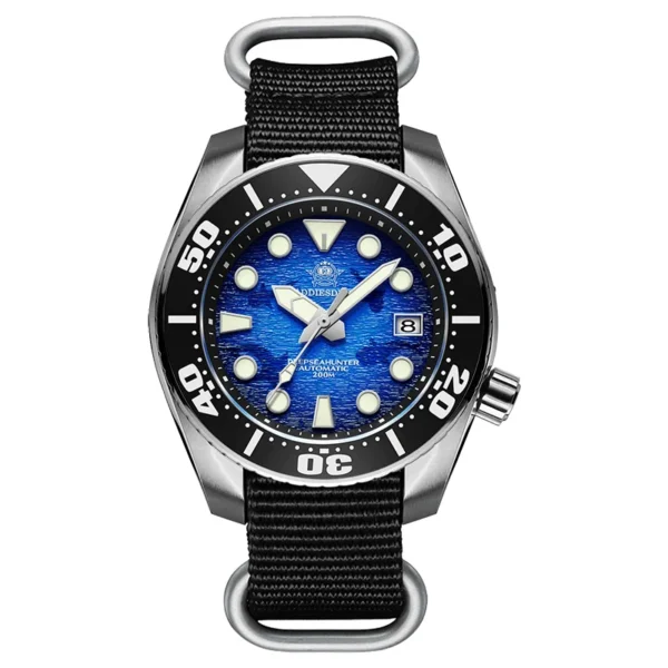 Reloj Automático de Lujo para Hombre ADDIESDIVE AD2102 – Sumergible 200 m, BGW9 Superluminiscente - Imagen 8